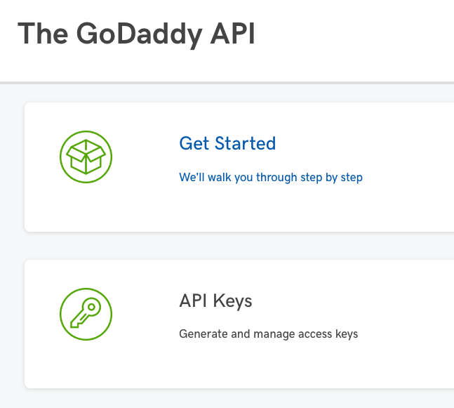 GoDaddy Step 1